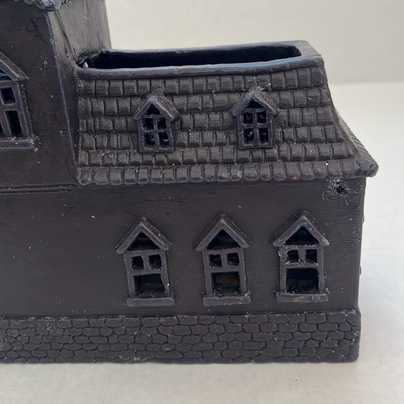 Vintage Pottery Barn Vintage Wax Haunted House Votive Candle Holder Halloween - Picture 11 of 17